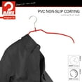 thumbnail image 6 of Mawa by Reston Lloyd Ultra Thin Silhouette Series Non-Slip Space Saving Hanger, Style 42/FT, Set of 20, Red, 6 of 7