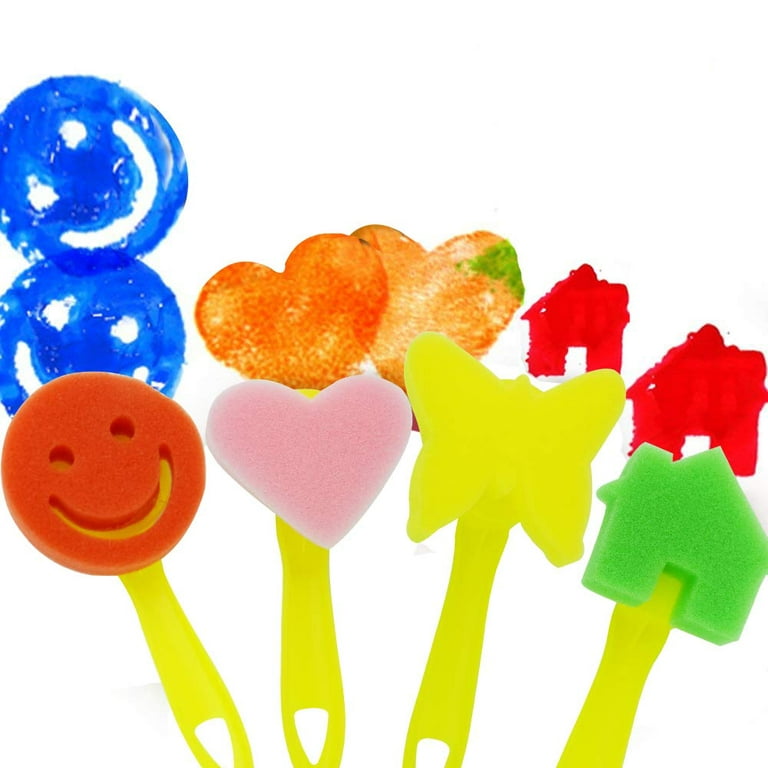 SEWACC 40 pcs Colored Paint Children for Supplies Kids Tool Tools Doodle  Colorful Brush Oil Brushes