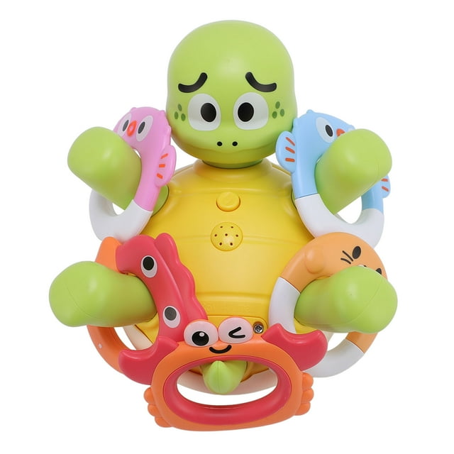 Juguete De Tortuga Para Bañera, Divertido, Lindo, Fácil De Usar, Juguete De Tortuga De Baño Eléctrico Con 5 Anillos Para Baño