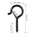 thumbnail image 3 of Labymos 10 PCS Self Tapping Screw Hooks Ceiling Cup Hook with Safety Buckle Plant Hanger, 3 of 8