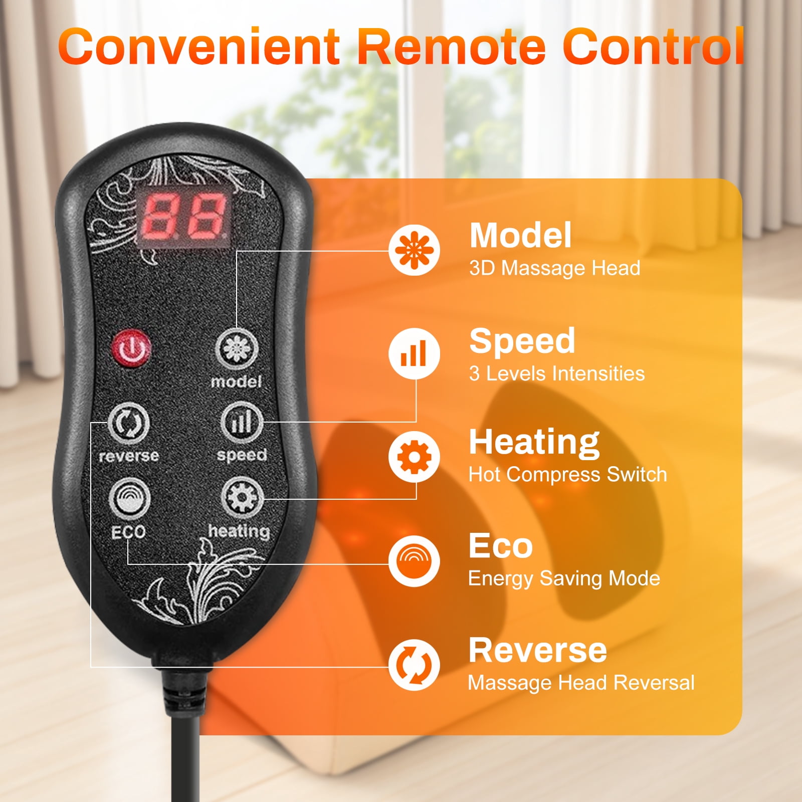 Foot Massager, Foot and Calf Massage Machine, Shiatsu Deep Tissue Massage Machine with Heat, Leg Massager with Massage Roller, Gifts for Mom and Dad, Gold
