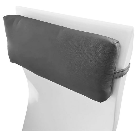 Sunbrella Headrest/Lumbar Pillow for Ledge Chaises, Loungers, and Pool Chairs, Ideal for Outdoor and Patio Furniture, 18” x 8” x 3", Charcoal