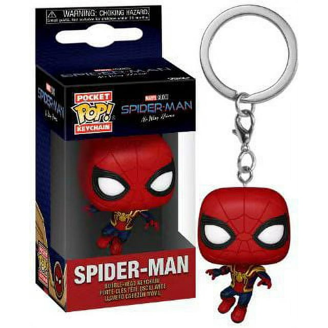 FUNKO-Llavero de IRON SPIDER GWEN, Spiderman, ZOMBIE HUNTER, SPIDEY, Peter Parker, Mysterio, bolsillo Pop, cabeza Bobble, figuras de vinilo, Juguetes xuanjing unisex