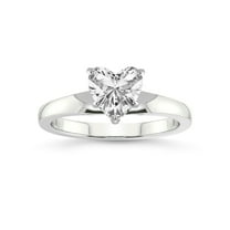 2 Carat IGI Certified Heart Shape Lab Grown Diamond Engagement Ring | 14K White Gold | Arielle Solitaire Lab Diamond Ring | FG-VS1-VS2 Quality Friendly Diamonds