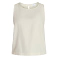 thumbnail image 6 of Time and Tru Women’s Linen Blend Sleeveless Top, Sizes XS-XXXL, 6 of 6
