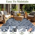 thumbnail image 4 of Tapis d'Extérieur Tapis d'Extérieur en Paille Plastique pour Patio Tapis Réversible d'Extérieur pour Camping Terrasse VR x Tapis de Zone Balcon Porche Cour Arrière et, 4 of 9