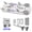 Gray, variant on 8-in-1 Pilates Board Core Trainer, Ab Workout & Waist Exercise Fitness Equipment
