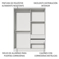 thumbnail image 5 of Ropero Closet Luke Madesa 2 Puertas Con Cajón Con Llave BB 1, 5 of 5