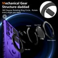 thumbnail image 2 of for Samsung Galaxy S22 Ultra Back Case, Ultra Slim 360 Degree Rotating Ring Kickstand Support Car Magnetic Mount Drop Protective TPU+ PC Hybrid Phone Case Cover for Samsung Galaxy S22 Ultra, Purple, 2 of 11