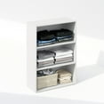 thumbnail image 4 of Furinno Reed 3-Tier Multipurpose Open Shelf Clothing & Closet Storage Organization, Plain White, 4 of 6