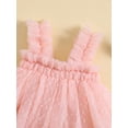 thumbnail image 5 of Coduop Kids Baby Girls Princess Sleeveless Tutu Dress Infant Tulle Sundress with Headband, 5 of 7