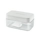 thumbnail image 1 of Advancent Molde para cubitos de hielo, tapa, caja de almacenamiento, barra, cocina, bebida, silicona, apilable, contenedor de capacidad para Cocina y Comedor Blanco/Presionado, 1 of 6