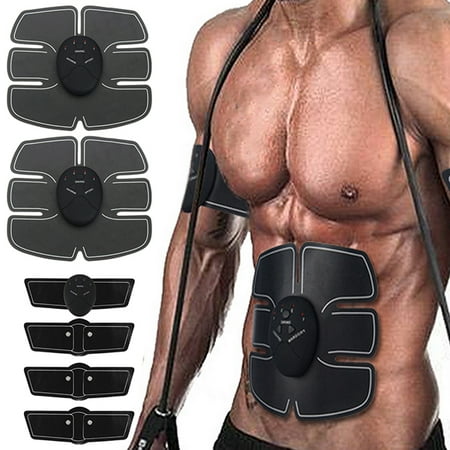 2 Sets Electric EMS Muscle ABS Fit Training Gear Abdominal Body Shoulder Home Exercise Shape Fitness