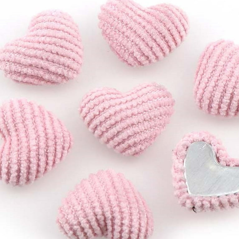 Buttons Heart Button Fabric Craft Crafts Jewelry Scrapbooking Christmas Knitting Flatback Charms Shape DIY Making, Size: 1.5x1.7x1cm