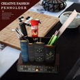 thumbnail image 2 of Multifunction Retro Wooden Pen Holder Book Shape Wood Craft Home Decor Pencil Desktop Storage Box Drawers Stationery Holder Gift, 2 of 10