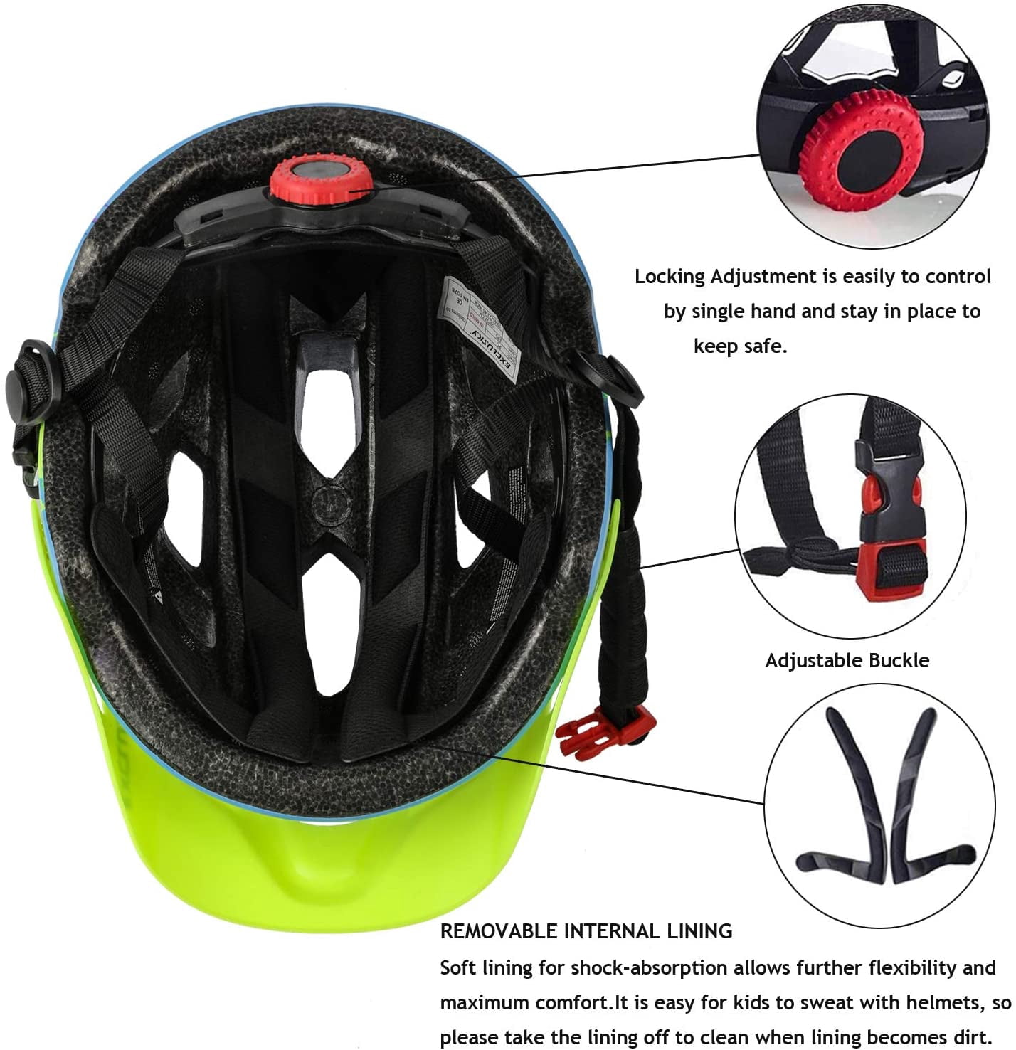 Kids Helmet, Exclusky Kids Bike Helmet 