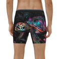 thumbnail image 4 of Picia Colorful Plant Turtle A Pattern Men's Athletic Long Leg Briefs , Performance Stretch Underwear，Moisture-Wicking, 4 of 7