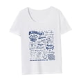 thumbnail image 4 of Camiseta para mujer Verano Recuerdo Activewear Señoras Cuello Redondo Camiseta para Trabajo Deportivo XL, 4 of 7