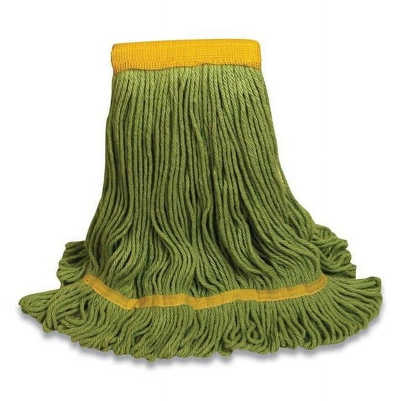 1400M-GR 5 in. Cotton, Rayon & Synthetic Blend Mop Head, Green - Medium