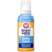 ARM & HAMMER Simply Saline Daily Care Drug-Free Nasal Spray for Congestion Relief, 4.5 oz