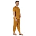 thumbnail image 2 of Inkmeso Solid Nightwear For Mens 2 Piece Sleepwear T-shirt And Pants Pajama Set Short Sleeve Pjs Loungewear Set, 2 of 8