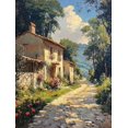 thumbnail image 1 of Qisvanset Framed Canvas Wall Art 12x16 Inch Vintage Impressionist Landscape Kitchen Home Decor, 1 of 5