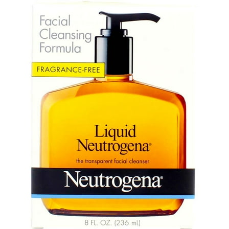 Neutrogena Liquid Neutrogena The Transparent Facial Cleanser, Fragrance Free, 8 fl oz (Pack of 1)