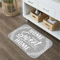 thumbnail image 3 of Home Sweet Home 16x24 Flannel Bath Mat for Bathroom, Anti-Slip Backing Soft Bathroom Rug, Washable Water Absorbent Mat, 3 of 9