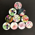 thumbnail image 3 of Rongfmy 100 Bulk Mixed Painting Assorted Colors Button 2 Holes Round Shape for Sewing Bird, 3 of 6