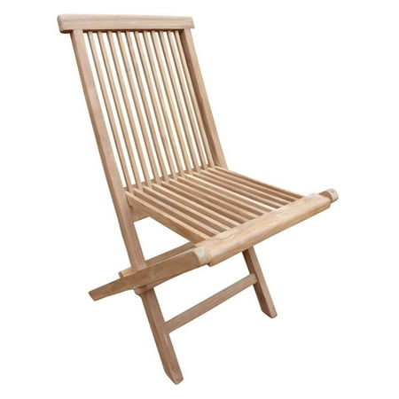 Seven Seas Teak Folding Patio Side Chair Set Of 2 Walmart Com
