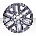 thumbnail image 2 of Set of 4 18" 6 V Spoke Snap-On Wheel Skins for 2017-2019 GMC Acadia SLT - Chrome, 2 of 3