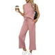 thumbnail image 1 of Conjunto de dos piezas SAMPEEL para mujer, cuello alto, cuello alto, color rosa, talla L, 1 of 6
