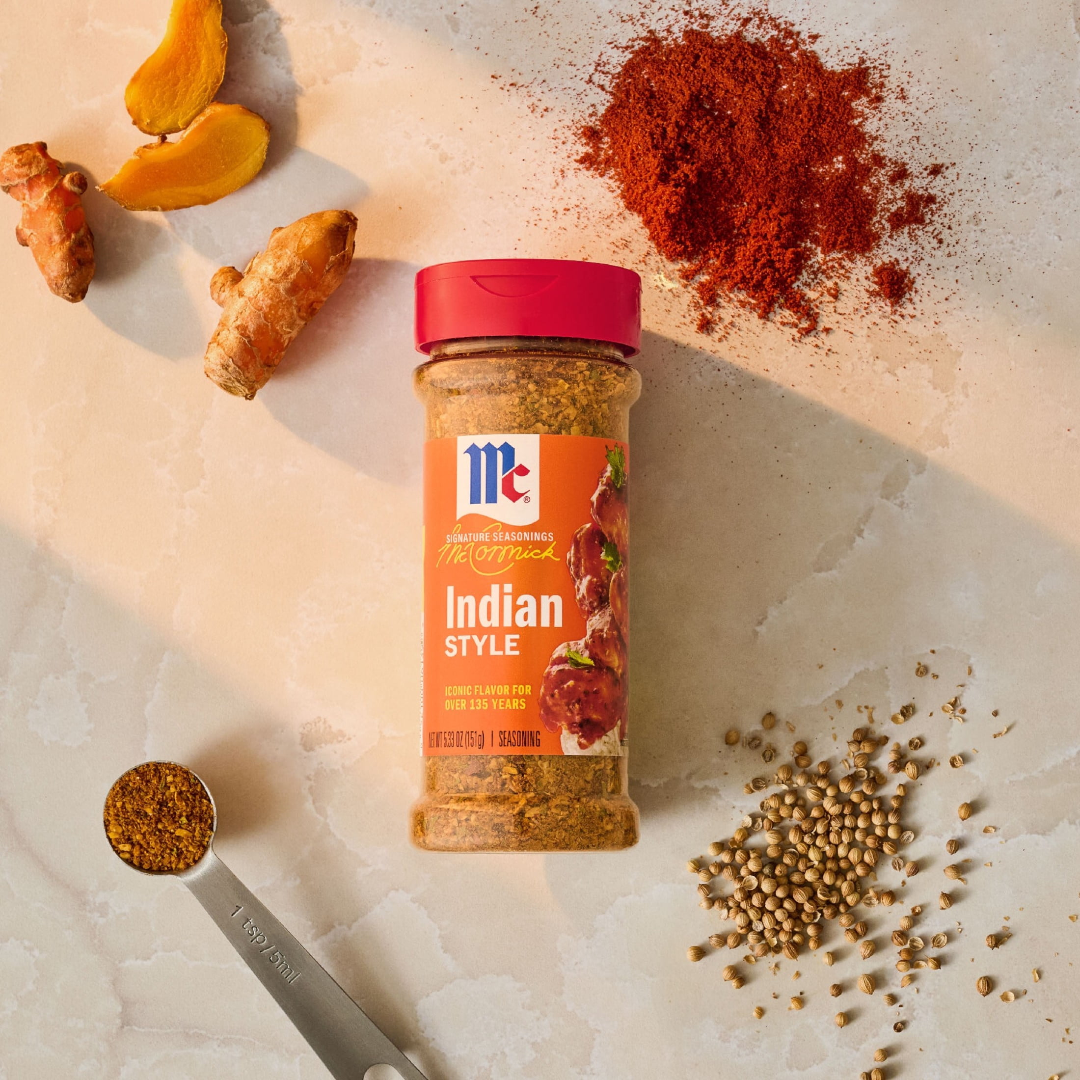 (3 pack) McCormick Indian Style Seasoning, 5.33 oz Bottle