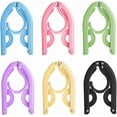 thumbnail image 3 of Loopunk 20 Pcs Travel Hangers Portable Foldable Travel Hanger Organizer, Plastic Cruise Ship Travel Accessories Essentials Clothes Hanging Rack Folding Hangers（multicolour）, 3 of 6