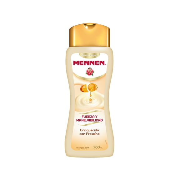 Shampoo Mennen 2 en 1 Fuerza y Manejabilidad Enriquecido con Proteína 700 ml