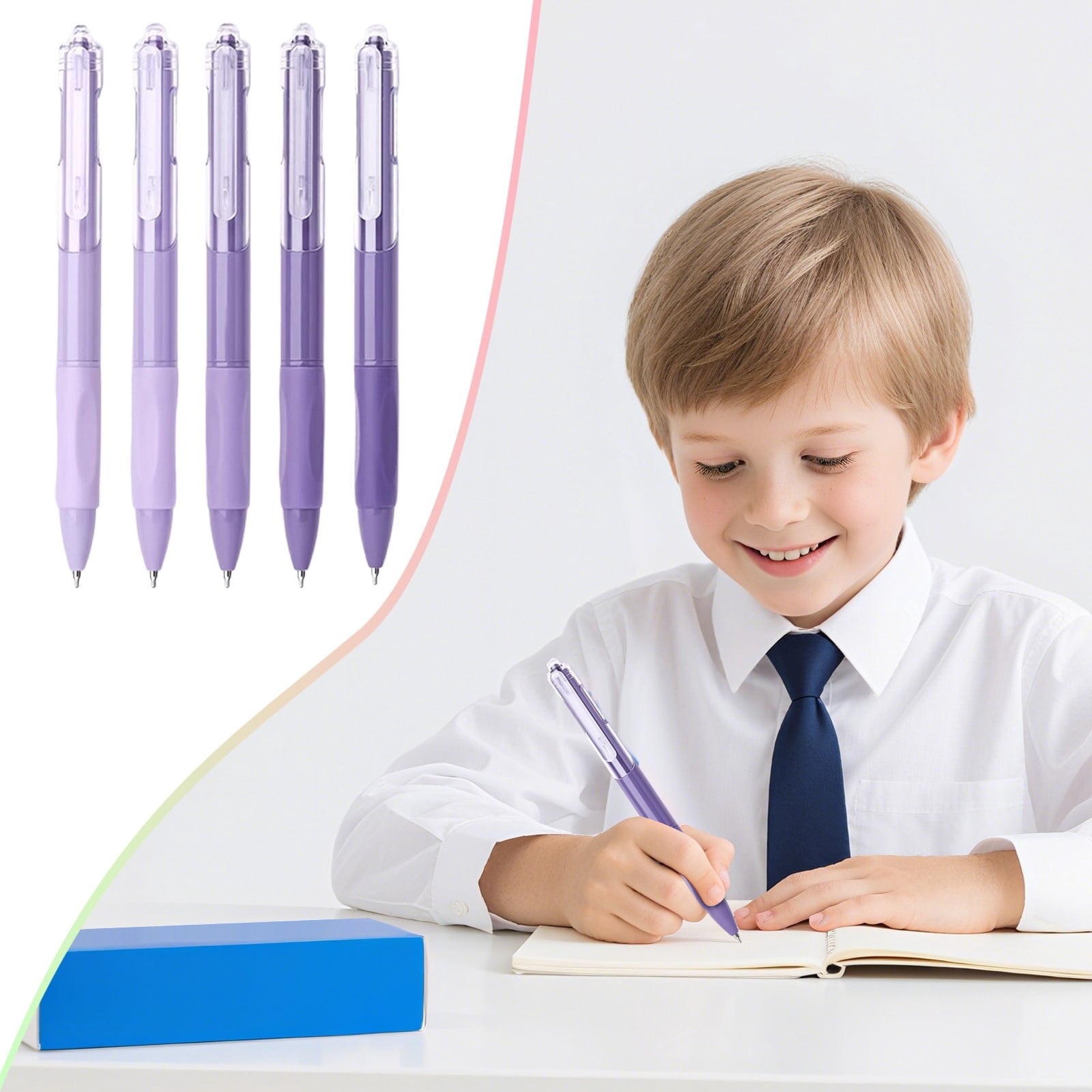 25 Pcs Retractable Gel Ink Pens, 0.7mm Fine Point Writing Pens, Refillable Gel Pens, Nice Gifts Fun Pens for Writing Journaling Taking Notes Office Supplies, 6.14 inch