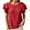 Red, variant on EDHITNR Womens Tops And Blouses, Womens Dress Shirts For Work, Cute Blouses For Women Trendy, Ladies Tops Summer, Women's Casual Solid Color Sleeve Crew Neck Top
