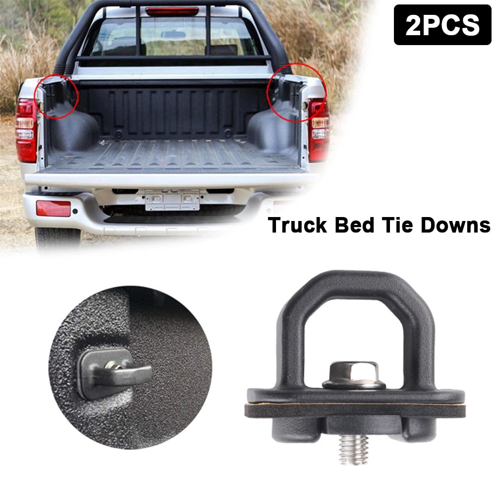 Truck Bed Tie Downs Pickup Anchors 2Pcs Side Wall Hook Rings Compatible for Chevy Silverado GMC Sierra 
