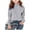Gray, variant on Girls Sweaters Kids Crewneck Long Sleeve Pleated Knit Pullover Sweater Fall Fashion Clothes Beige for Size 6-7 Years