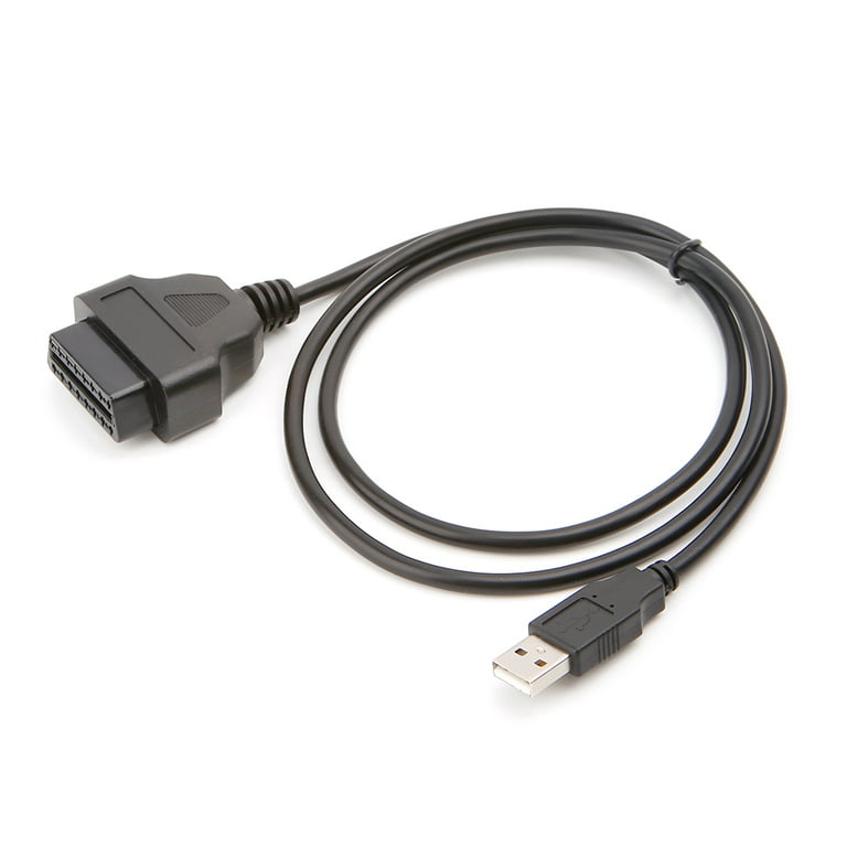 stor læser Ekstrem 16Pin OBD2 To USB Port Charger Adapter Cable Connector Diagnostic Tool -  Walmart.com