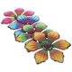 thumbnail image 1 of Flower Wall Ornament Iron Flower Decor for Decor 4Pcs Wall Hanging Set, 1 of 4
