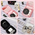 thumbnail image 5 of Bocaoying 3 Pieces Mini Makeup Bag, Travel Makeup Pouch Lazy Cosmetic Bag, Small Portable Toiletry Bag, Waterproof Nylon Mini Lipstick Bag with Zipper for Women and Girls, 5 of 7