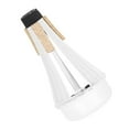 thumbnail image 1 of OUNONA Durable ABS Plastic Silver Trumpet Mute for Practice and Sound Reduction, 1 of 8