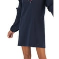 thumbnail image 3 of Tommy Hilfiger Womens Hooded Ruffled Sweatshirt Dress, 3 of 3
