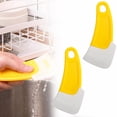 thumbnail image 2 of Miyuadkai 2Pcs Soft Scraper Pot Bottom Cleaning Scraper Yellow - Kitchen Food Grade Silicone Spatula | Reusable Silicone Pan Cleaning Scraper, Upgrade Scratch Spatula, 2 of 8