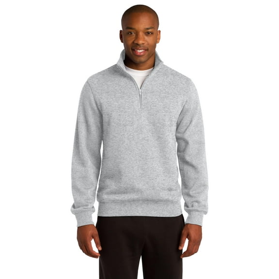 Sport-Tek ST253 1/4-Zip Sweatshirt, Athletic Heather, XL