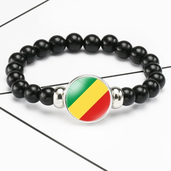 Uijokdef Acrecean Beaded Bracelet, Acrylic, Africa Countries
