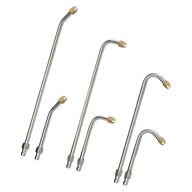 Ventajas de extensión de lavadora a presión 6x, accesorios de varilla de extensión, varilla curva de 90 degree 25 degree de 90 degree 25 degree para jardín de limpieza de