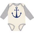 thumbnail image 3 of Inktastic Anchor Nautical Boys or Girls Long Sleeve Baby Bodysuit, 3 of 5