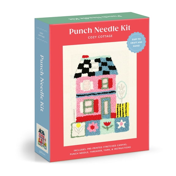 Cozy Cottage Punch Needle Kit, (Hardcover)
